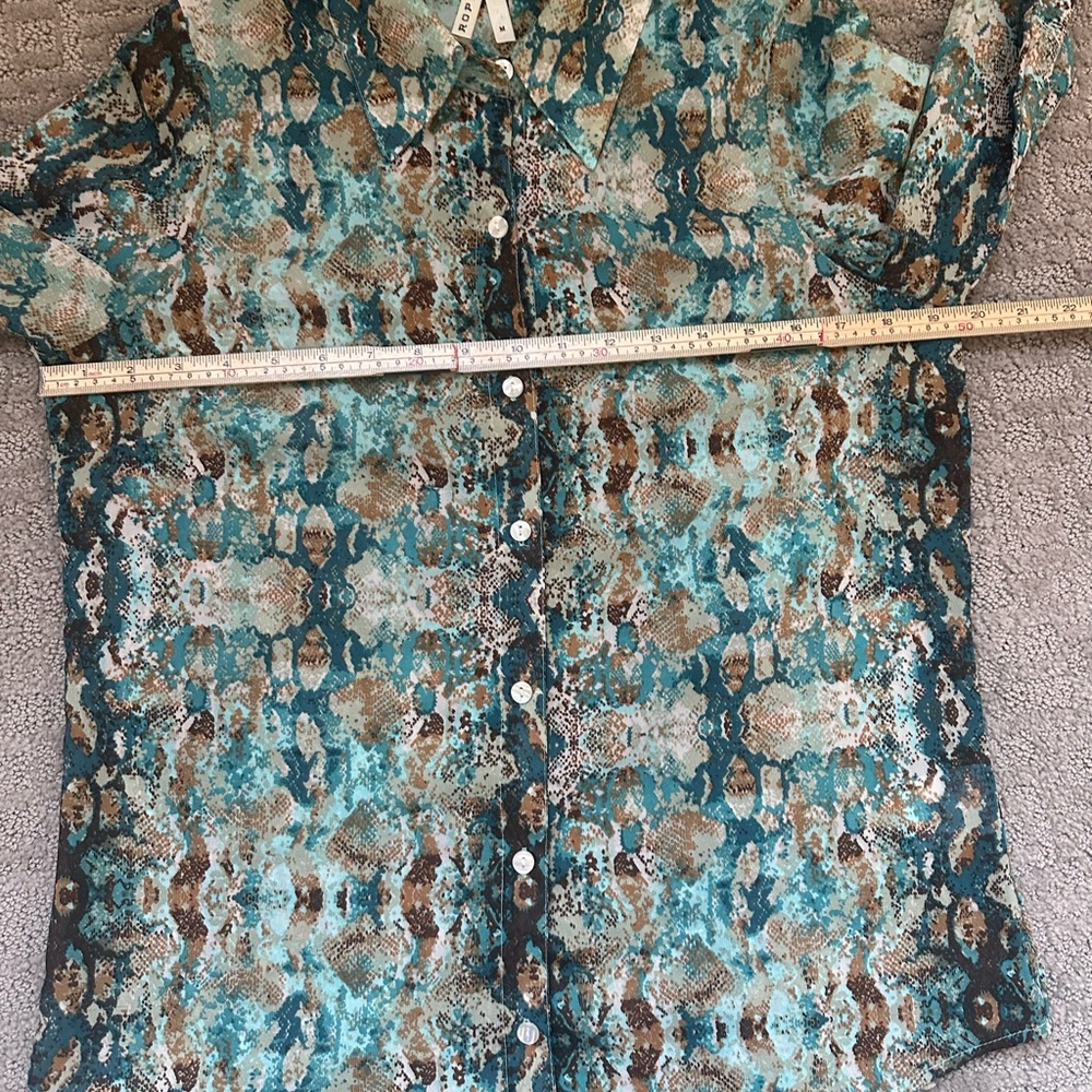 ROPER Turquoise Python Western Button Shirt – Rol… - image 10